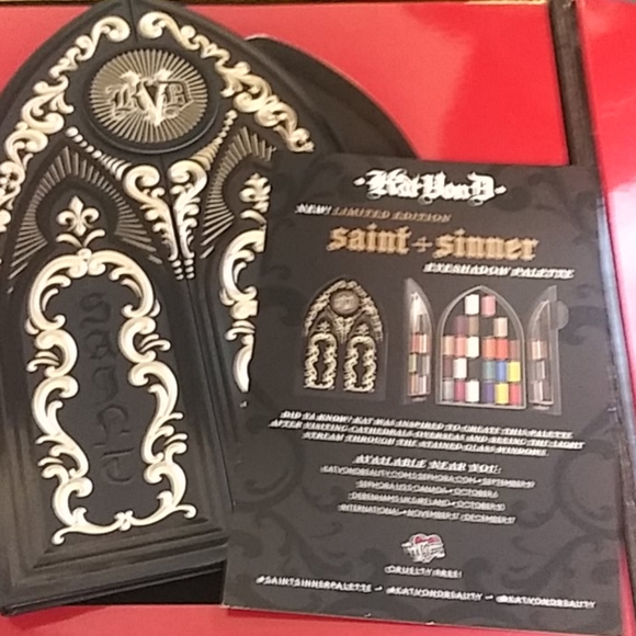 VINTAGE RARE KAT VON D SAINT + SINNER MAKEUP VAULT - Picture 10 of 11